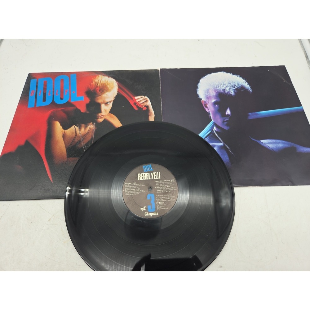 BILLY IDOL Rebel Yell 1983 1st Press LP FV 41450 EXCELLENT Vinyl w/ Inner - Picture 1 of 8